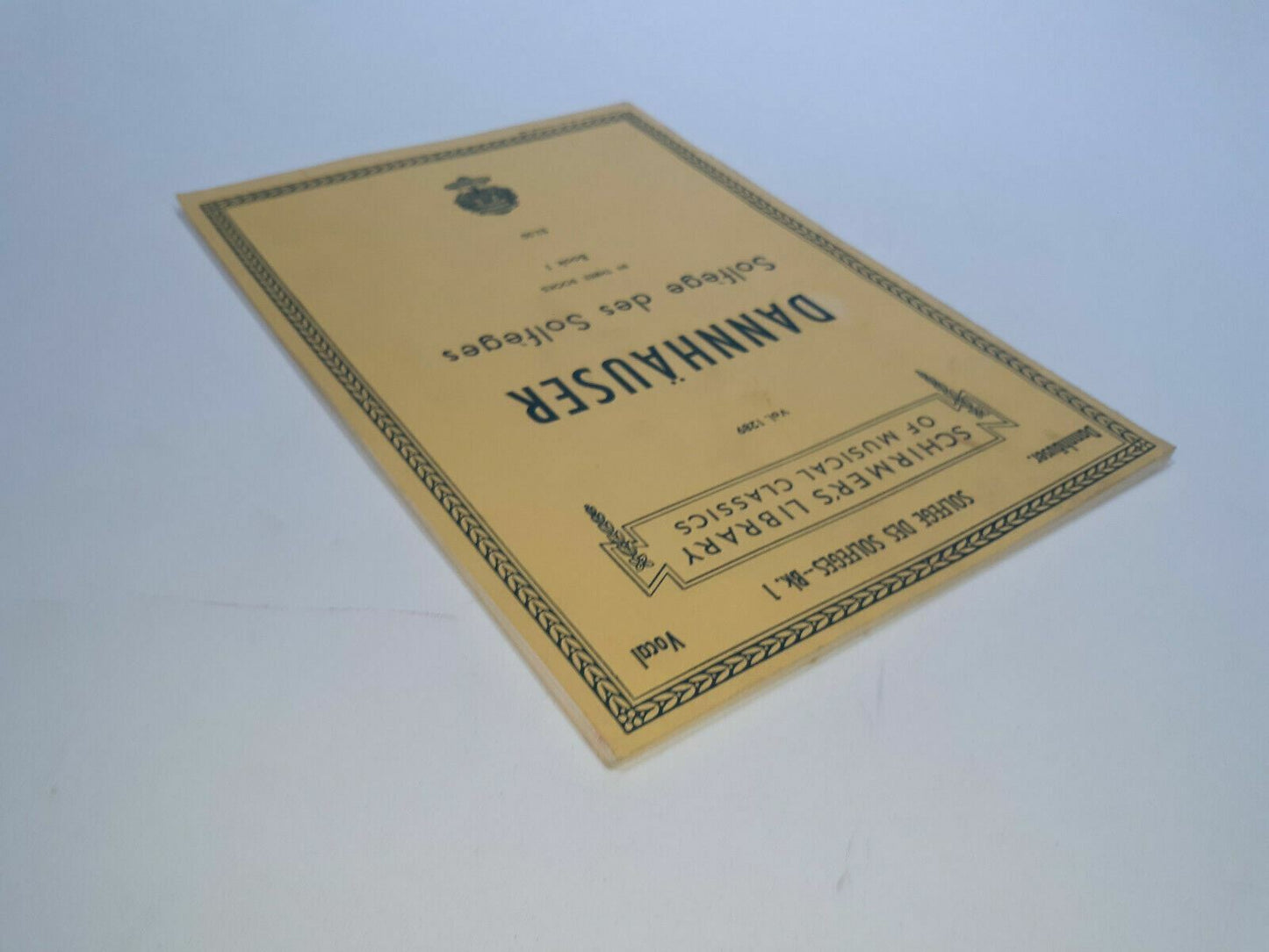 Dannhauser: Solfege des Solfeges - Schirmer's Library Book 1 - vol 1289