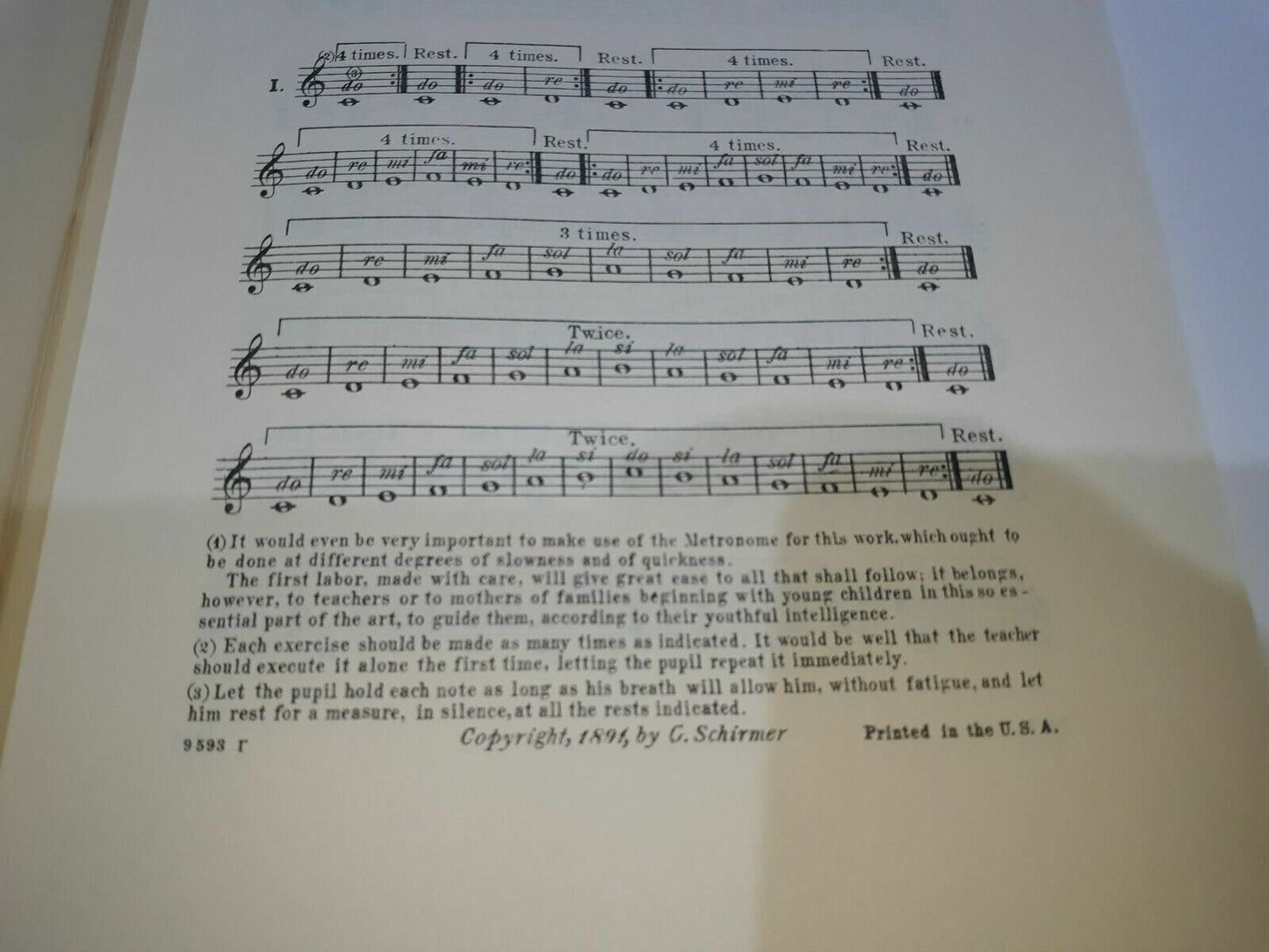 Dannhauser: Solfege des Solfeges - Schirmer's Library Book 1 - vol 1289