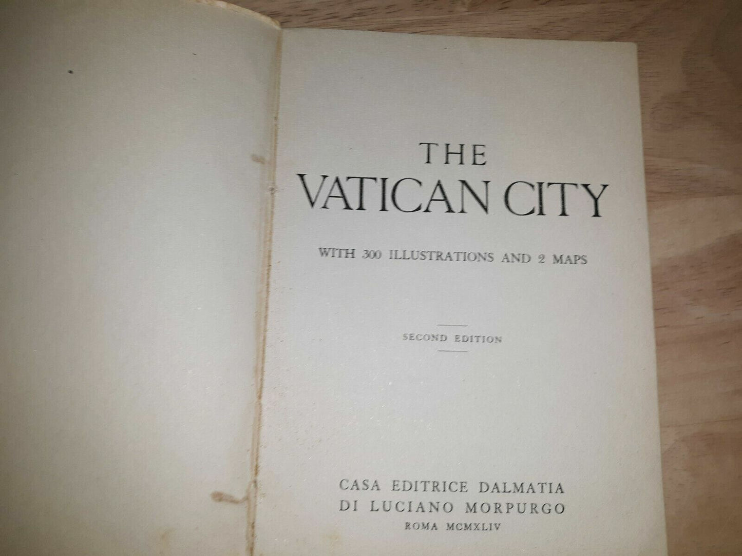 The Vatican City Guide Book 1944 Second Edition 300 Photos Soft Cover Book