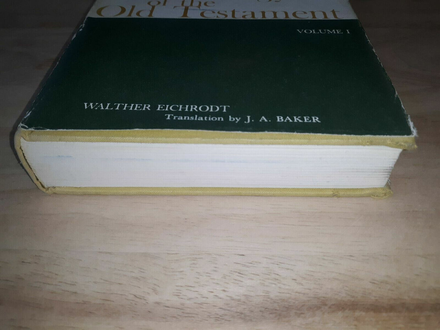 Theology Of The Old Testament Vol 1 By Walter Eichrodt 1961