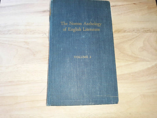 The Norton Anthology of English Literature Volume 2 First Edition 1962