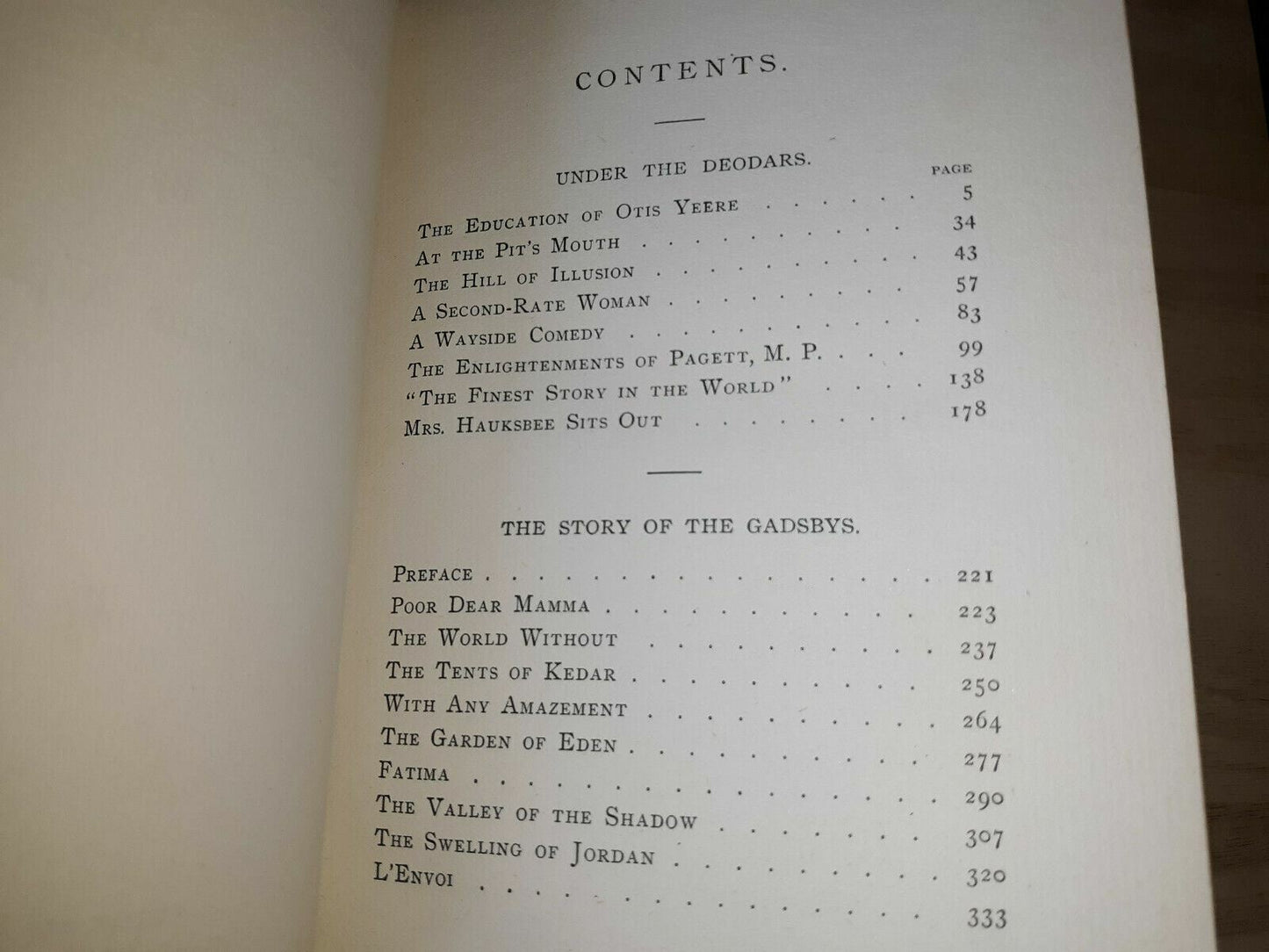 Under the Deodars and The Story of the Gadsbys Rudyard Kipling Rand McNally Co