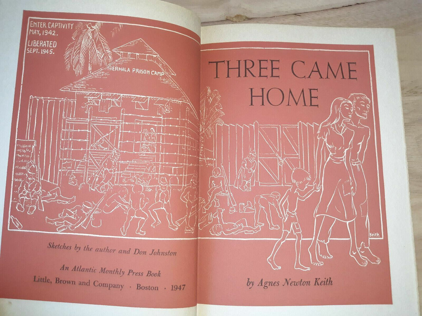 Three Came Home - Agnes Newton Keith (Hardcover, 1947)