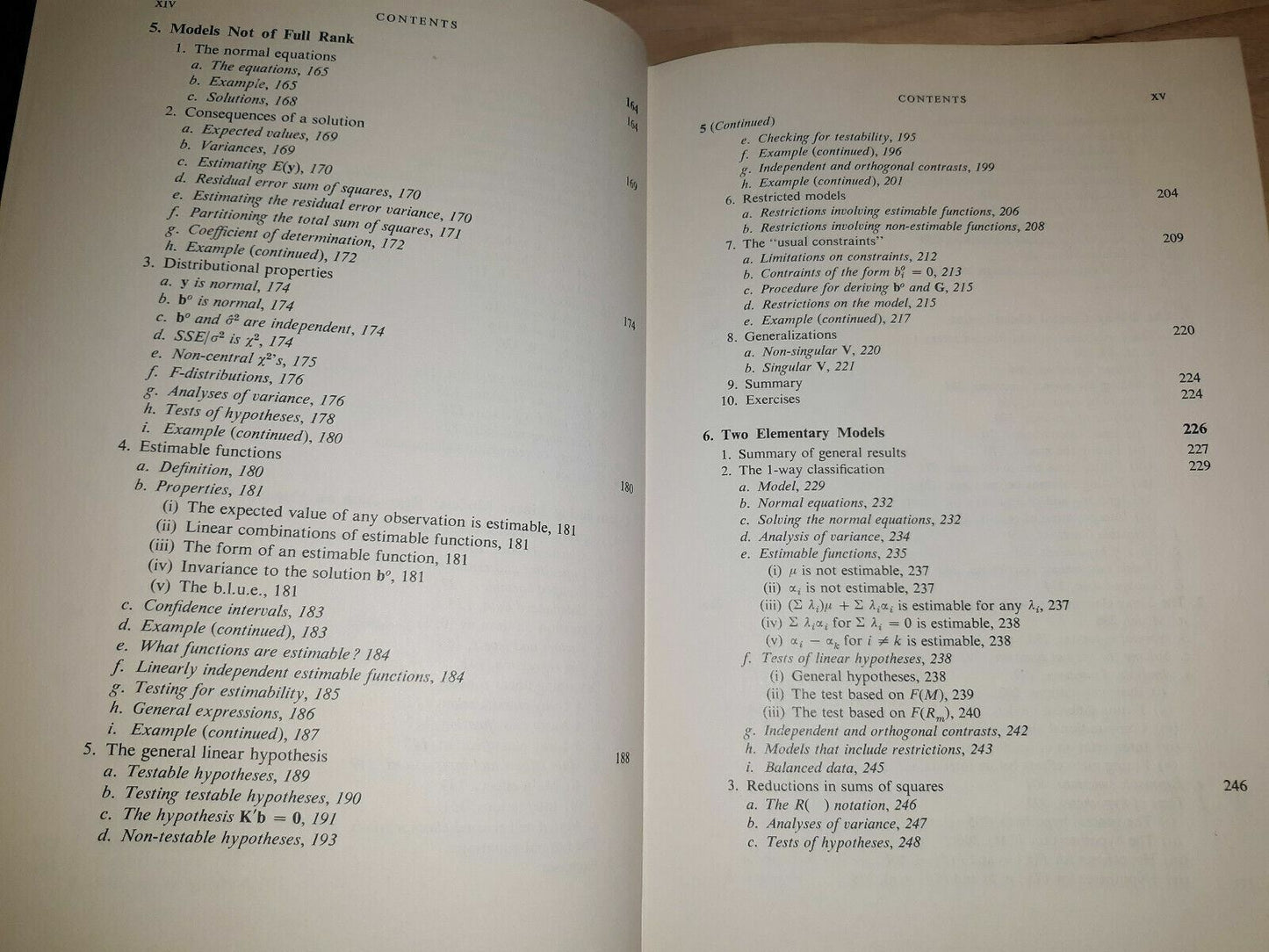 Wiley Series ~ Linear Models by S.R. Searle 1971