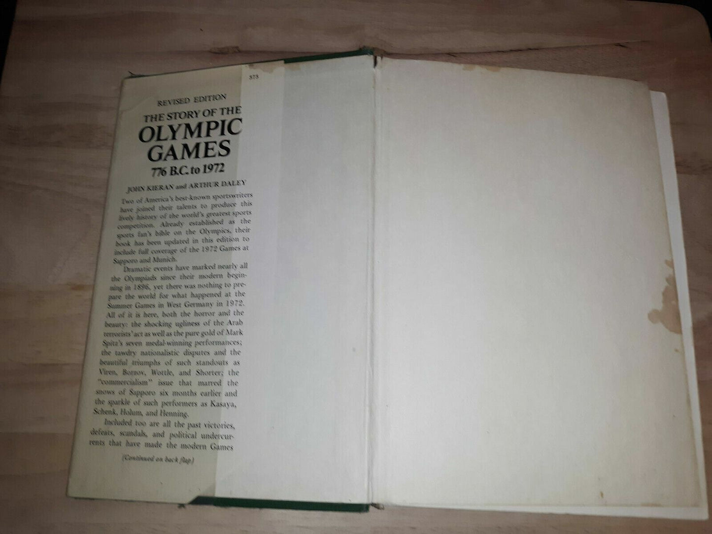 The Story of the Olympic Games, 776 B.C. to 1972