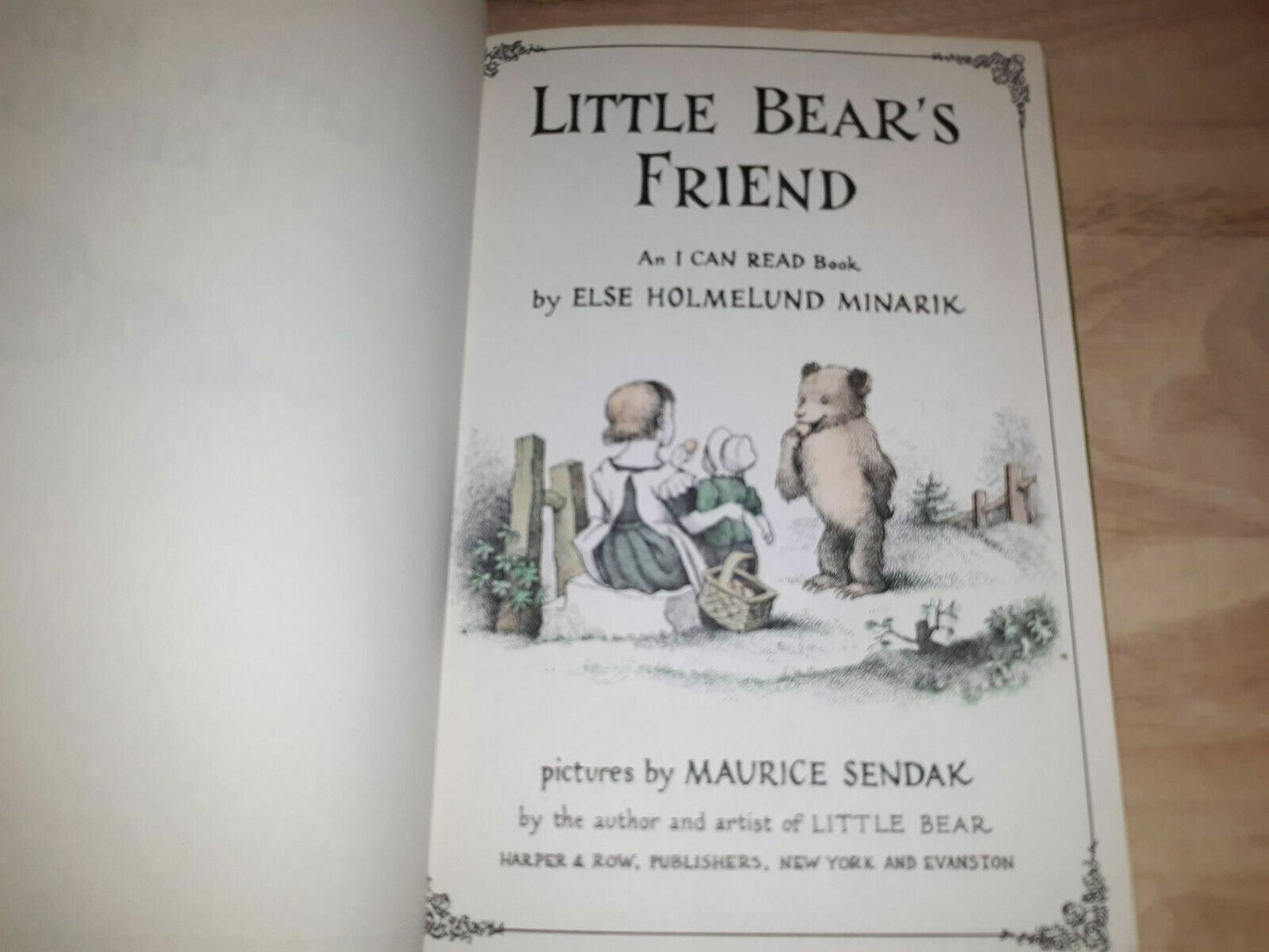 Vintage 1960 Little Bear's Friend by Else Holmelund Minarik Hardcover