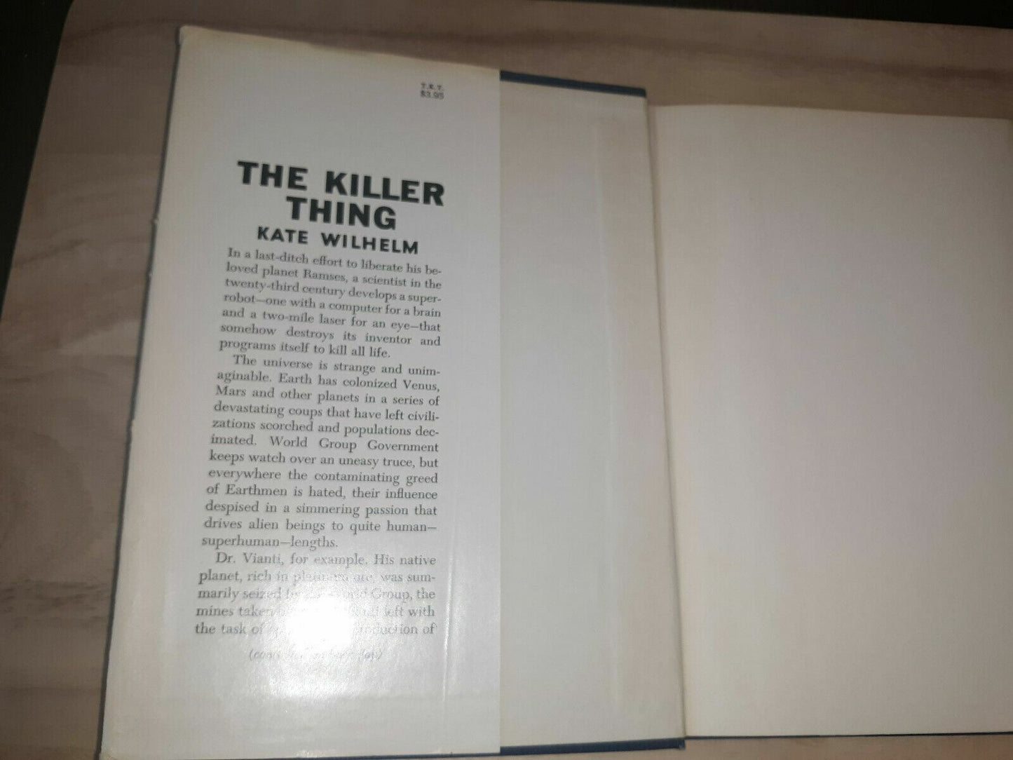 The Killer Thing by Kate Wilhelm First Edition hard cover 1967