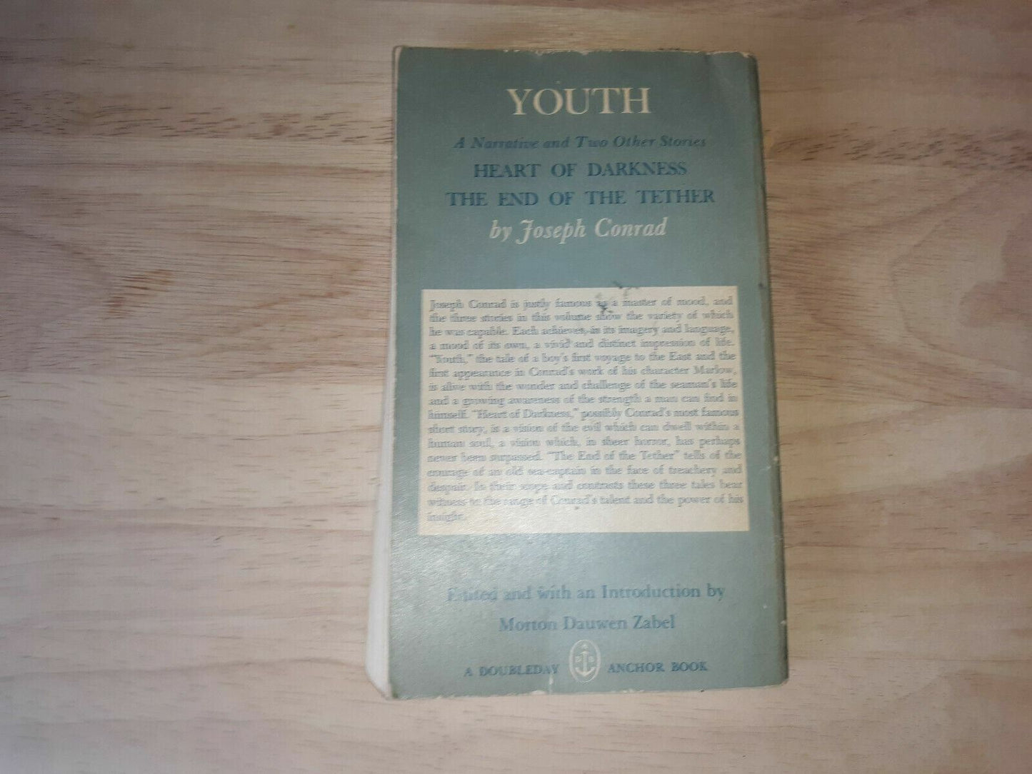 Youth and Two Other Stories by Joseph Conrad (1959, Paperback) Anchor Book