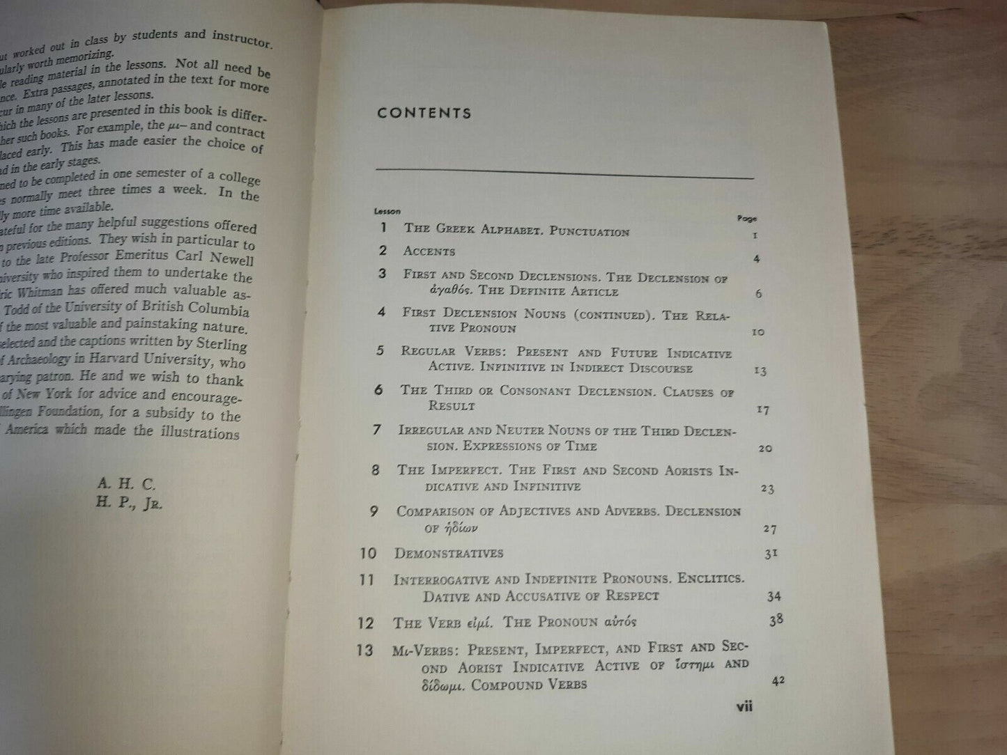 A New Introduction To Greek Alston Chase Henry Phillips Jr. 1954