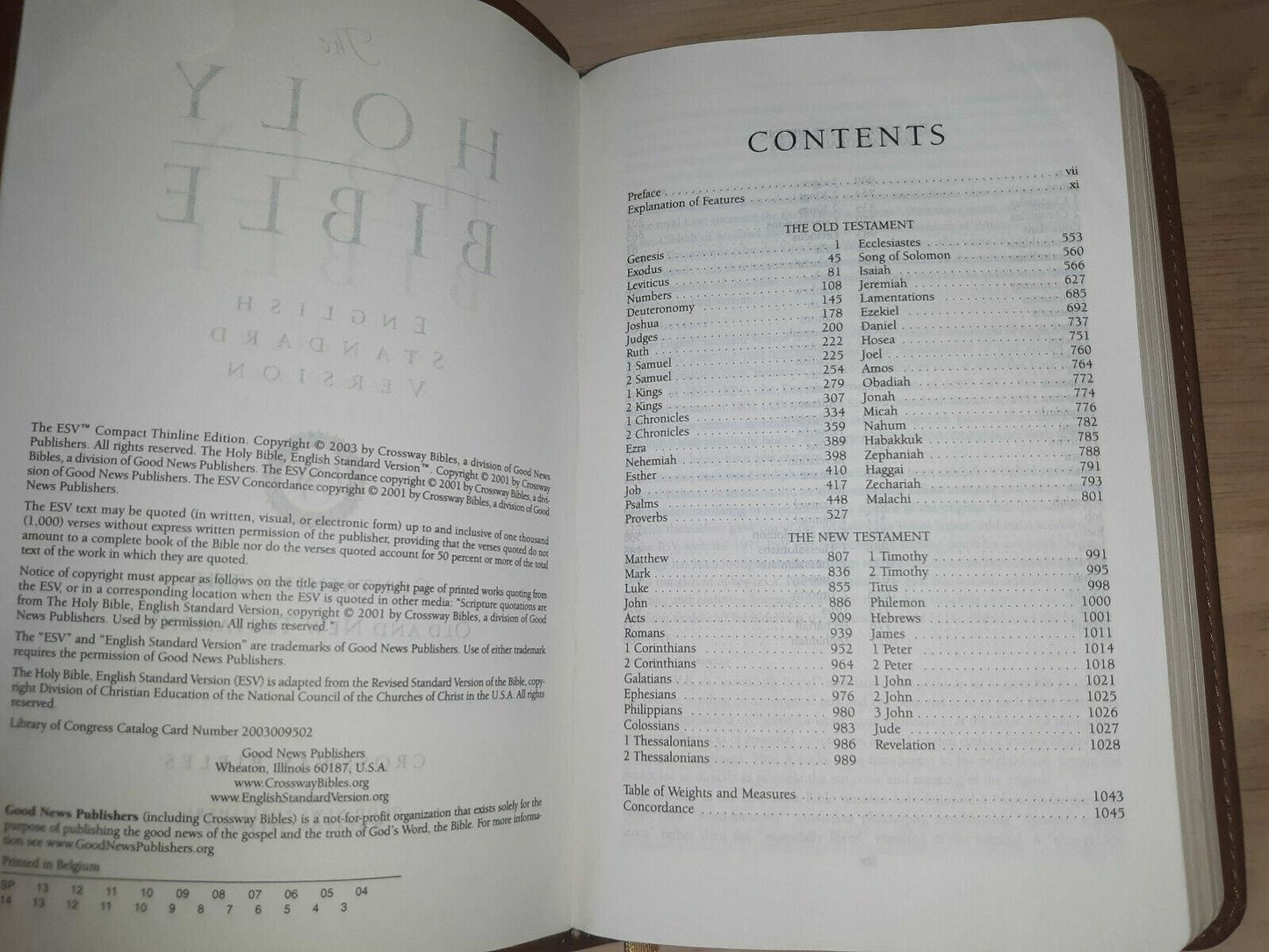 The Holy Bible: English Standard Version, Compact TruTone Edition 2003