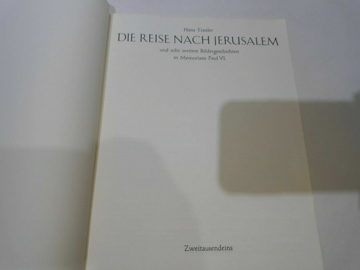 Hans Traxler DIE REISE NACH JERUSALEM und acht weitere Bildergeschichten PAUL VI