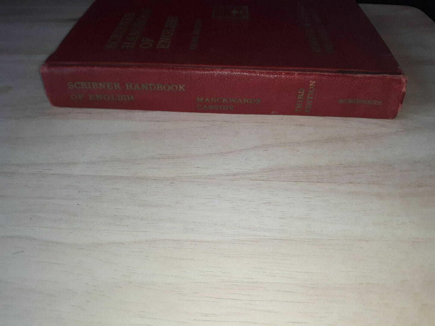 Vintage Scribner Handbook of English 3rd Edition by Albert H Marckwardt, HC 1960