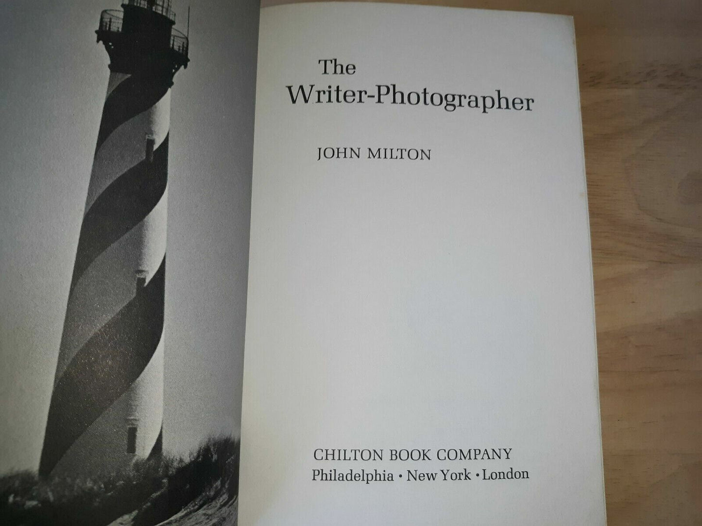 The Writer Photographer by John Milton PB 1972