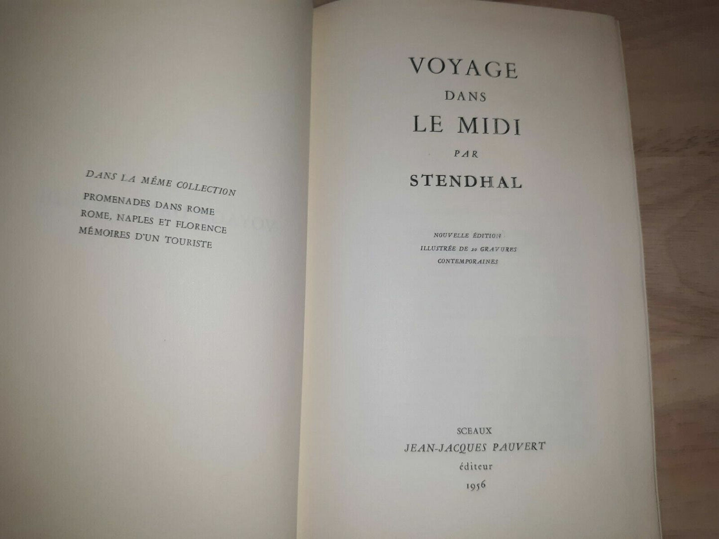 Voyage Dans Le MIDI-Stendhal-pauver, 1956-ILLUSTRATIONS