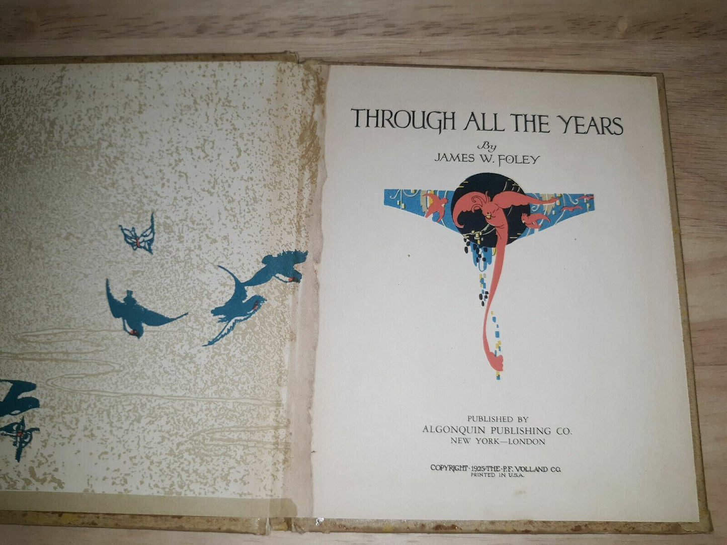 Through All The Years James Foley 1925 Algonquin Publishing Co.