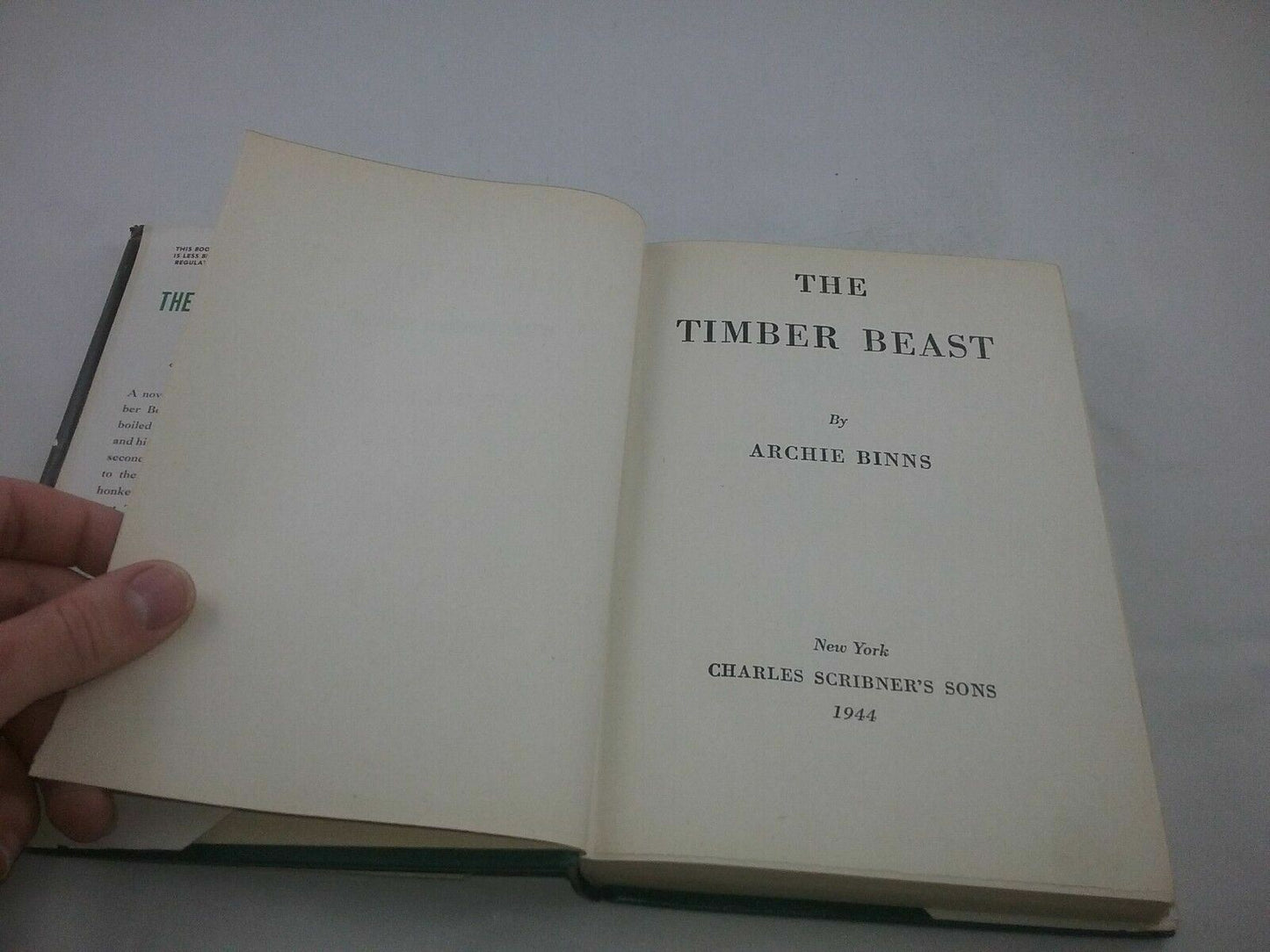 The Timber Beast Archie Binns 1944