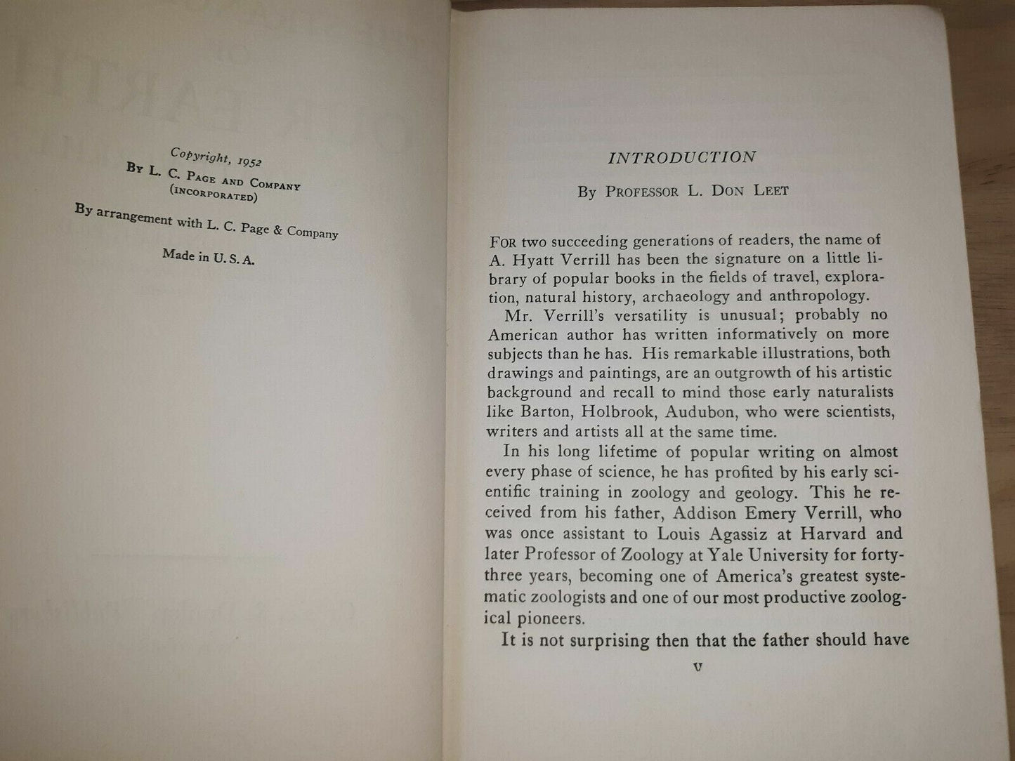 The strange story of our earth, by Verrill, A. Hyatt 1952