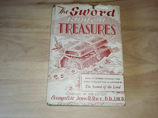 The Sword Book of Treasures by John Rice (1st Ed, 1946, HB Sword of the Lord)