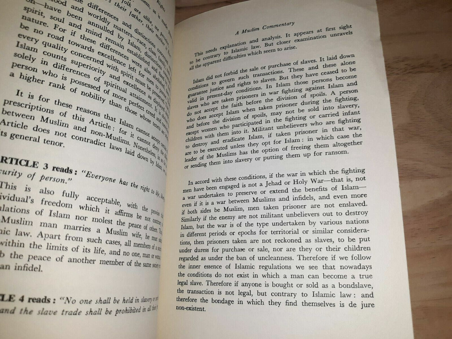 A Muslim Commentary On The Universal Declaration Of Human Rights Tabandeh 1970