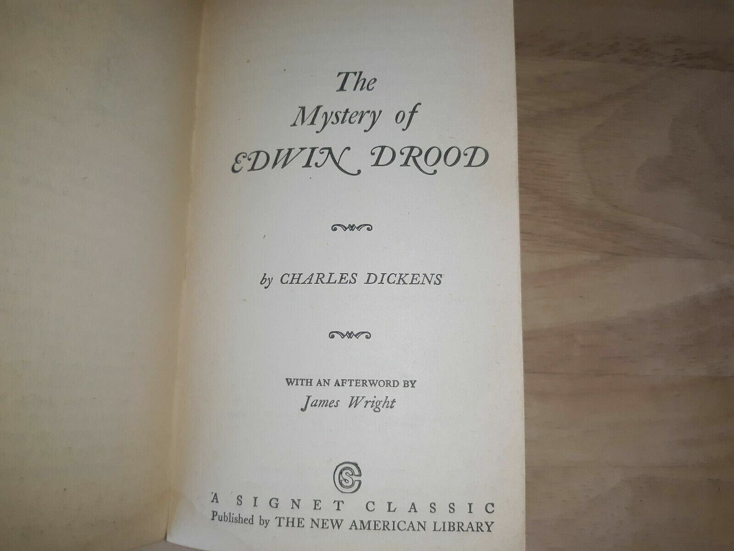 The Mystery of Edwin Drood (Signet Classics) by Charles Dickens 1961