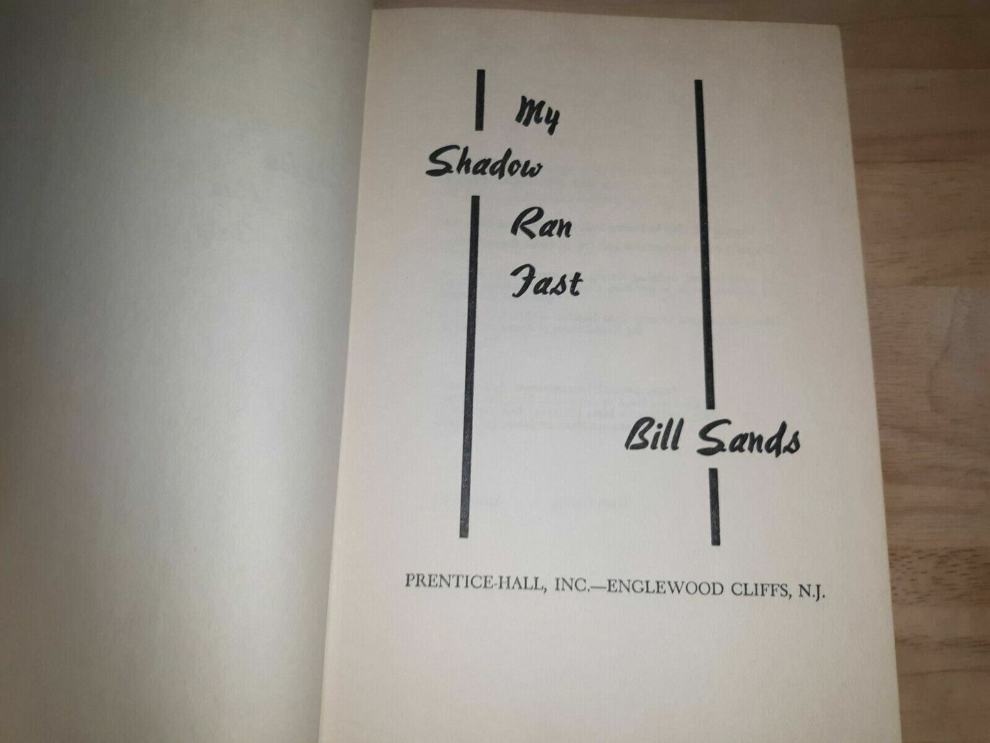 Vintage 1965 Edition My Shadow Ran Fast by Bill Sands