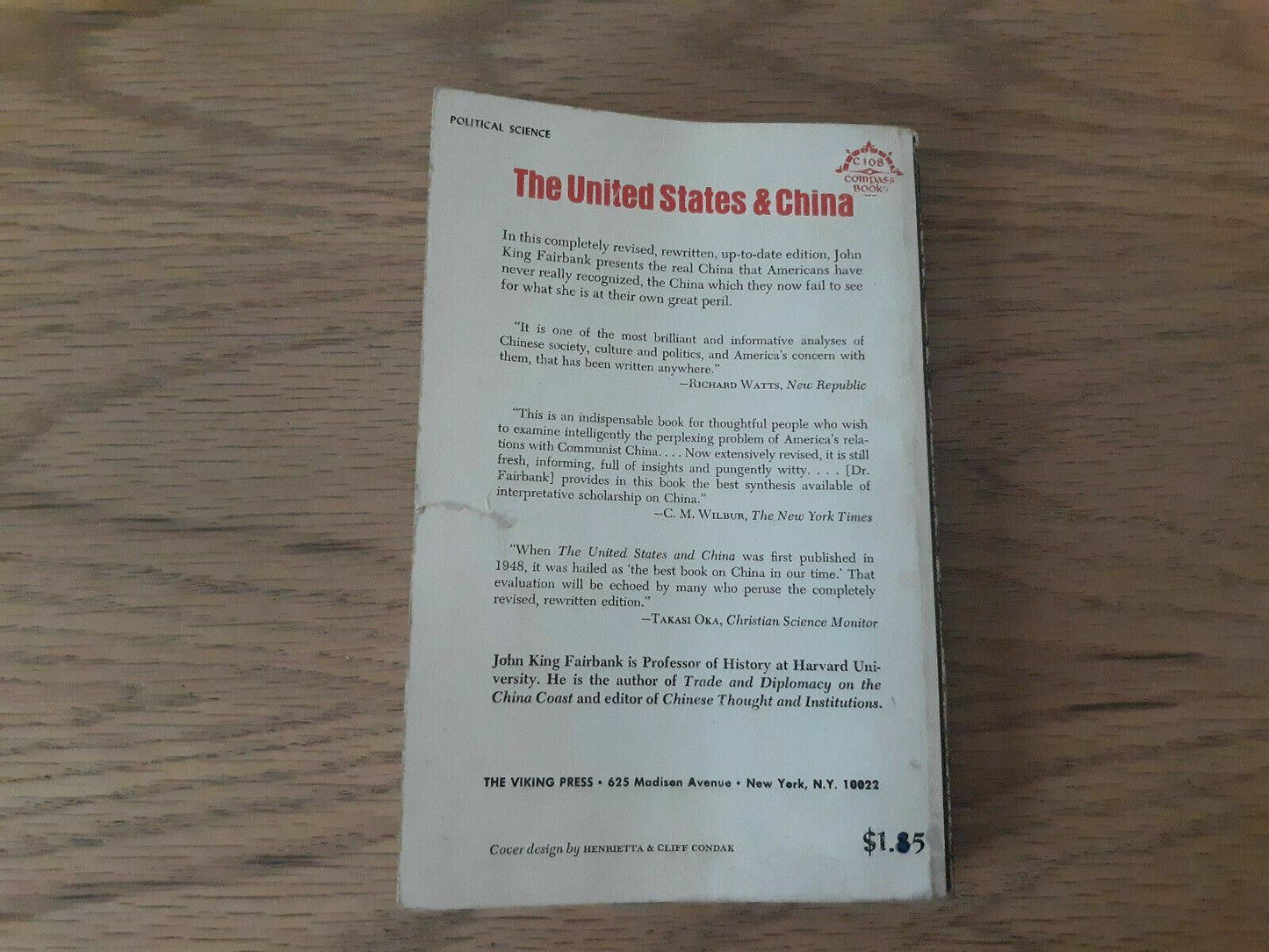 The United States & China by John Fairbank 1967