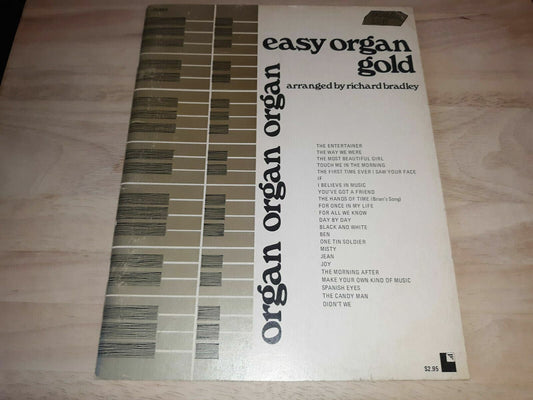 1974 Easy Organ Gold Richard Bradley Gold Line Paperback