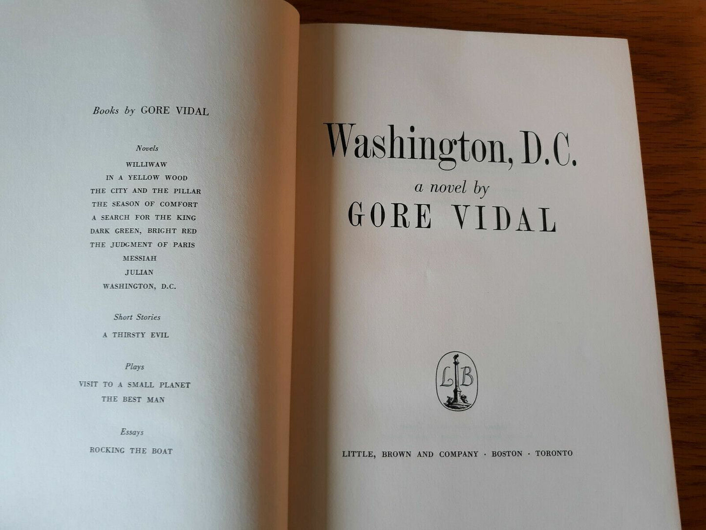 Washington DC by Gore Vidal 1967