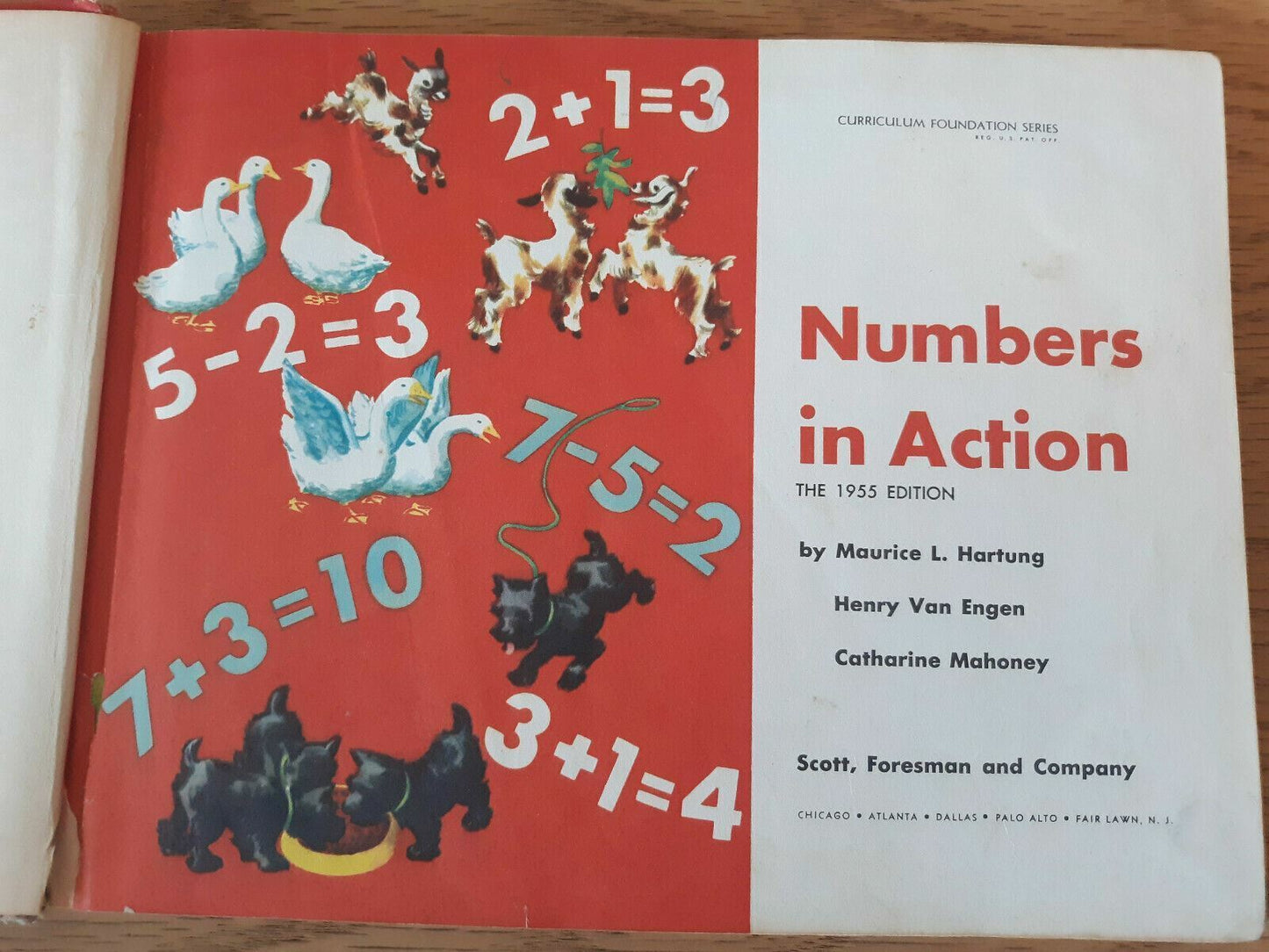 Numbers in Action by Hartung Engen Mahoney The 1955 Ed Book 2