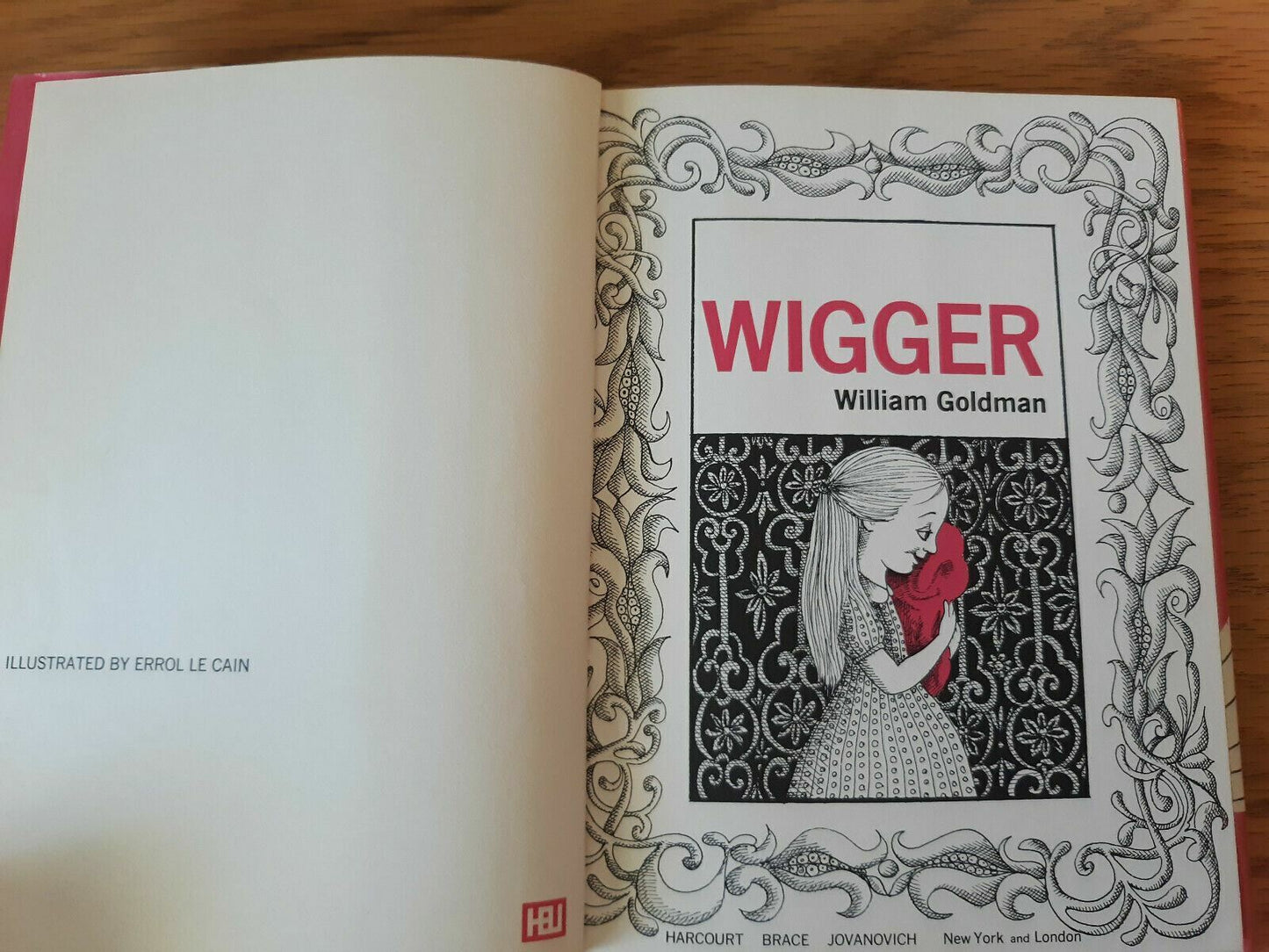 Wigger by William Goldman 1974 Hardcover Dust Jacket