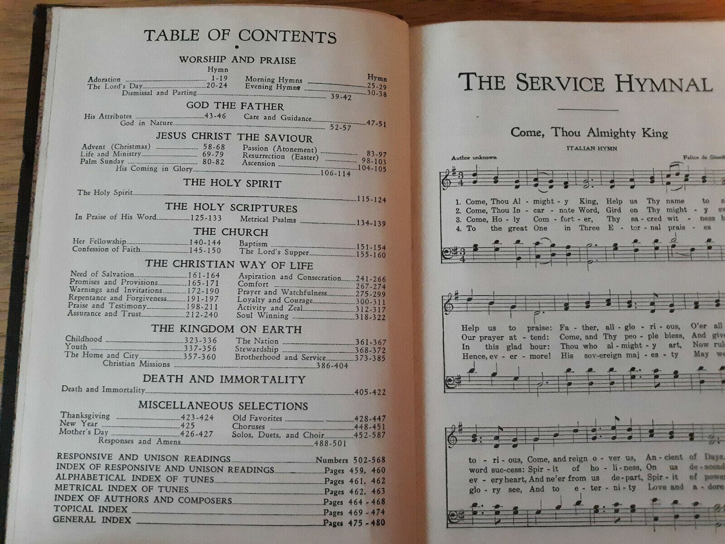 The Service Hymnal 1953 Hope Publishing Company