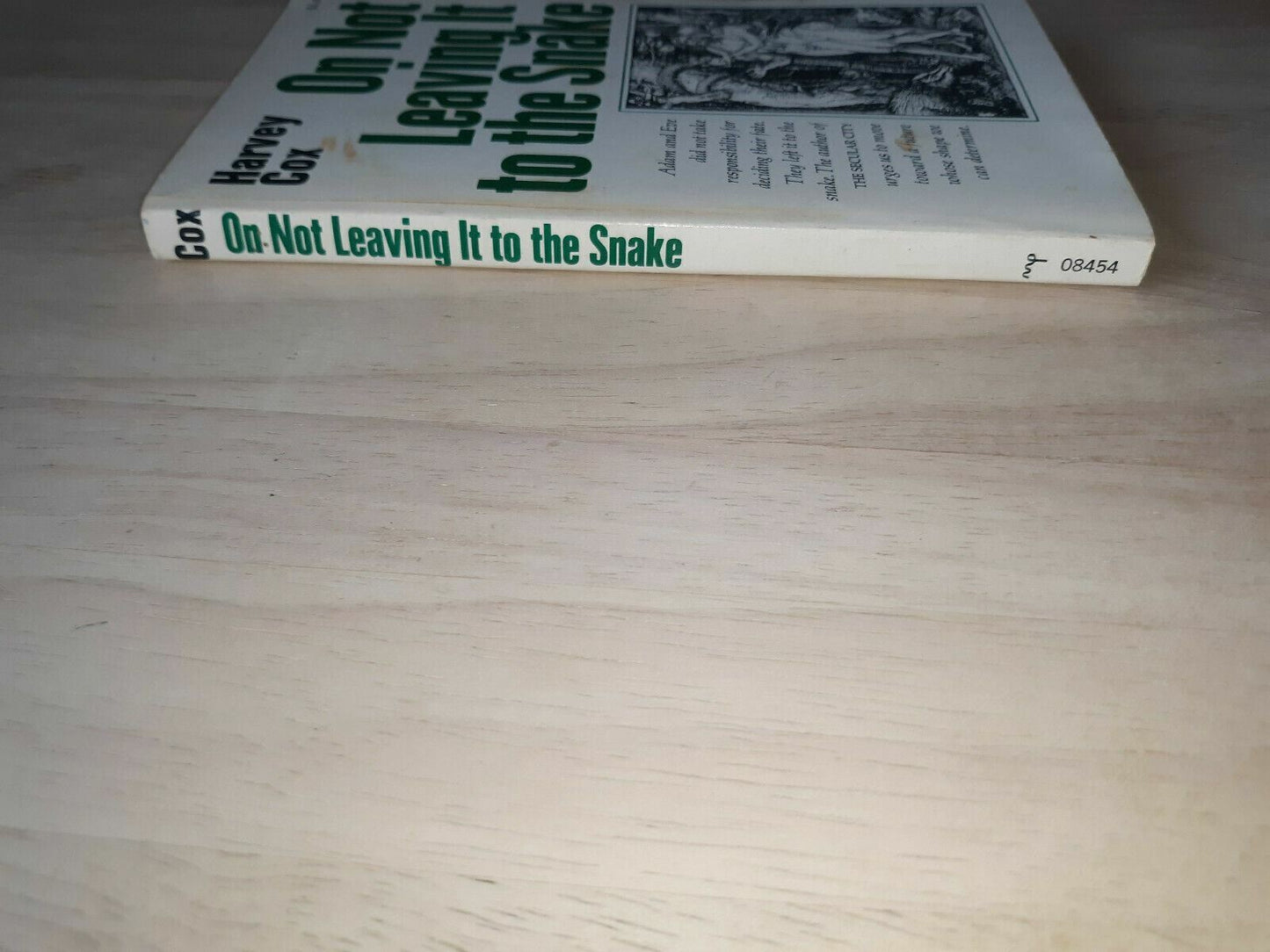 Harvey Cox On Not Leaving It To The Snake 1969 Paperback