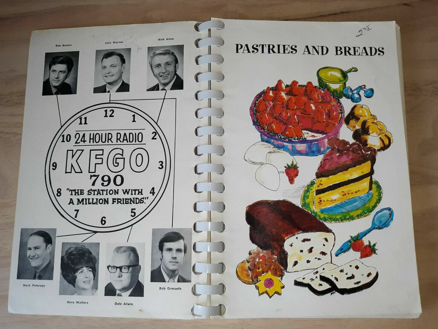 KFGO Jack Warner Cook Book 790 Kc