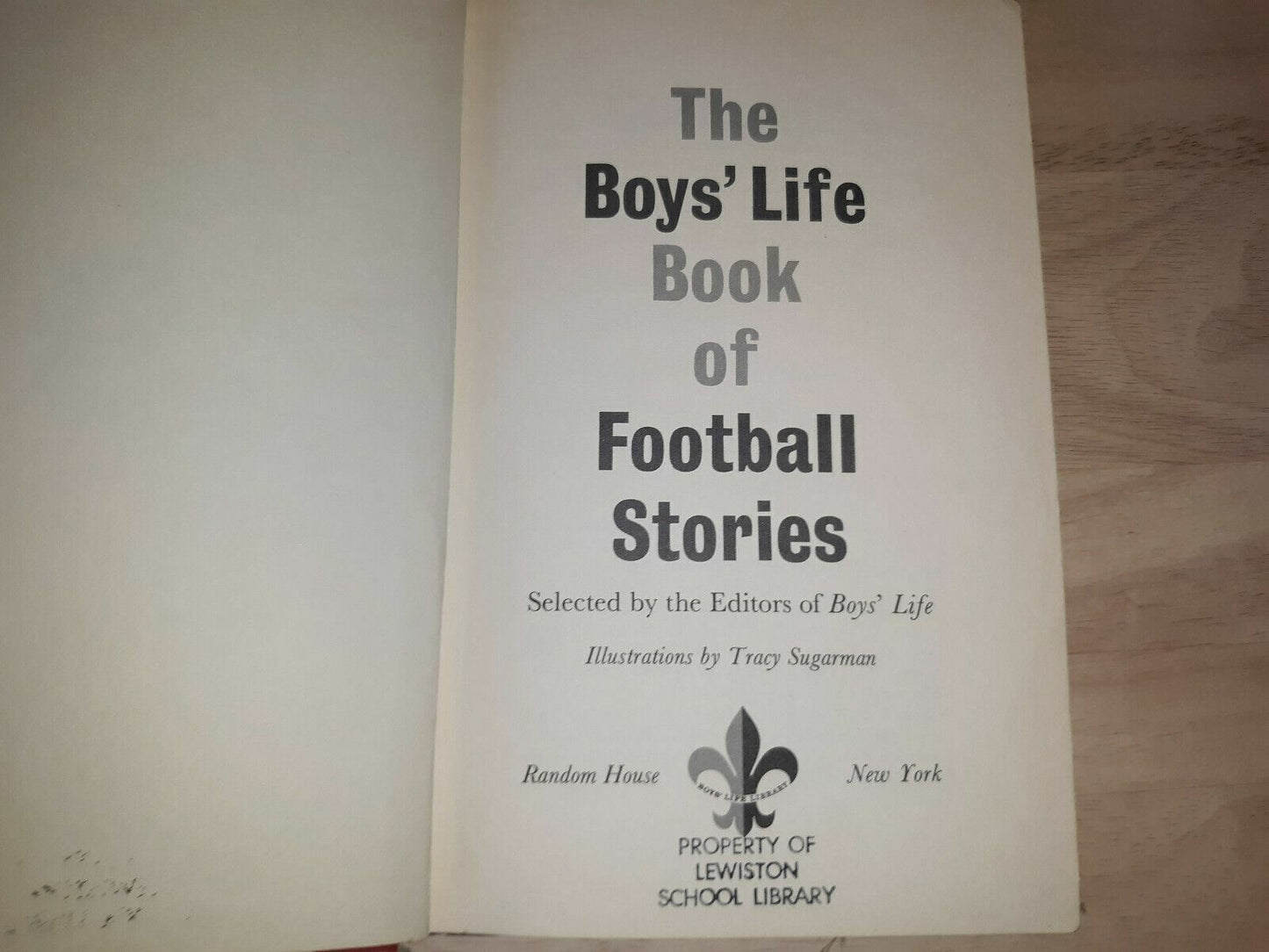 Vtg 1963 The Boys Life Book Of Football Stories Boy Scouts Random House HC Child