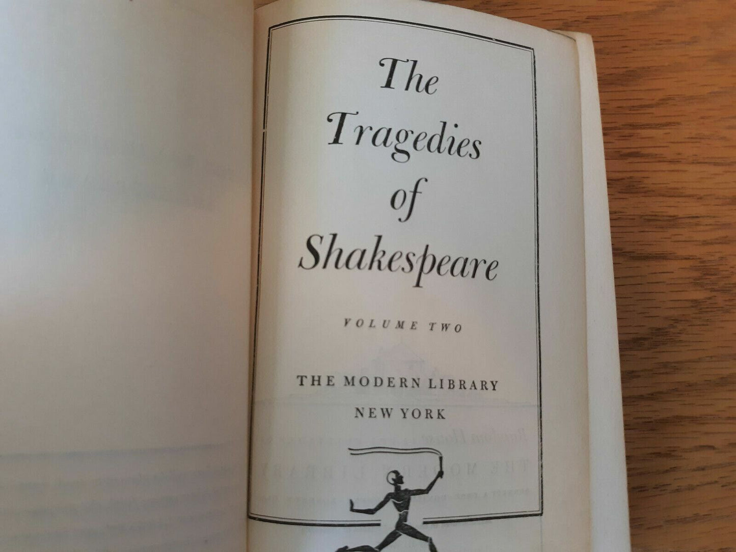 The Tragedies of Shakespeare in Two Volumes Complete & Unabridged Vol. 2