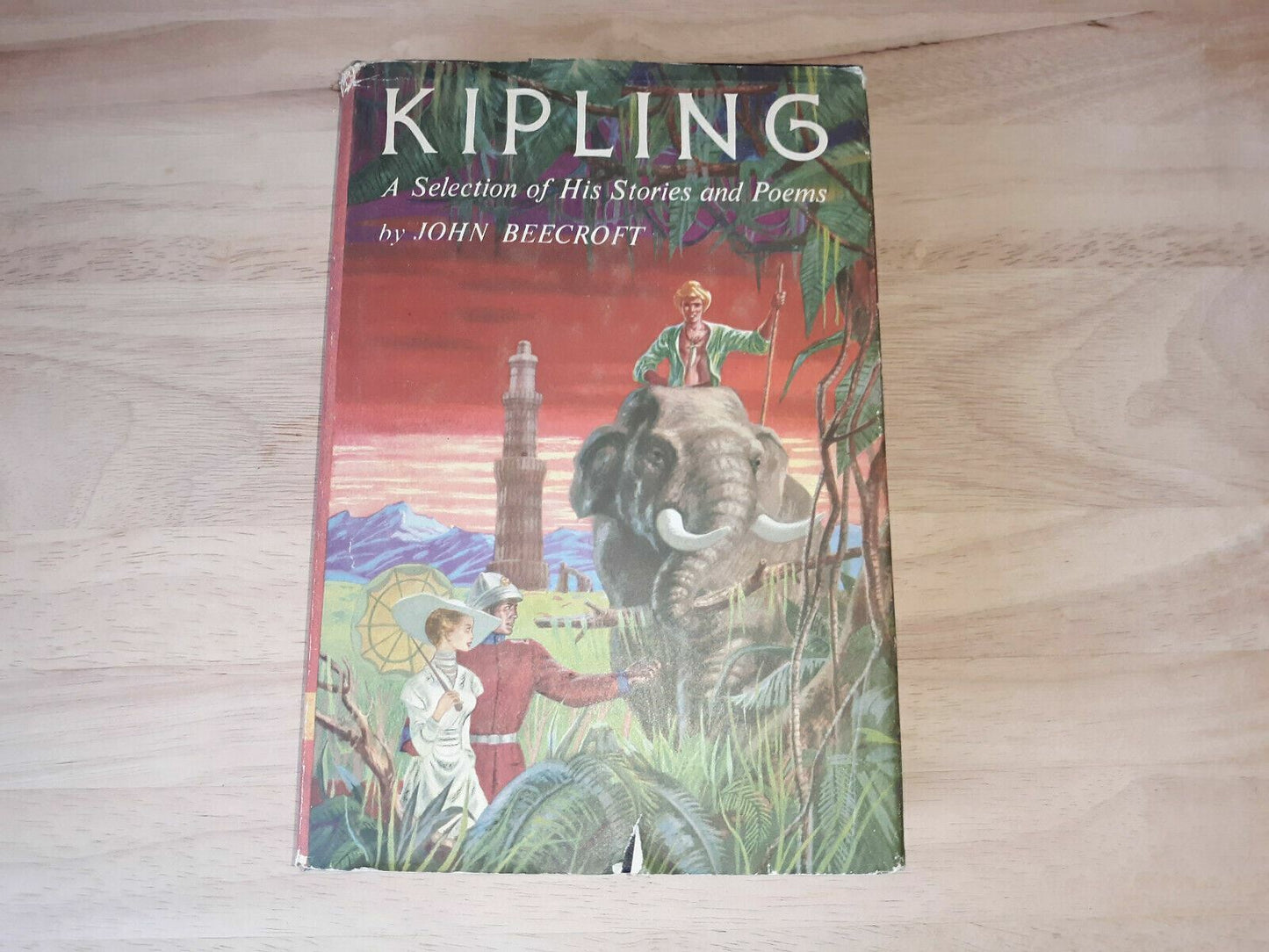 Vintage Book 1956 Kipling A Selection Of His Stories And Poems John Beecroft