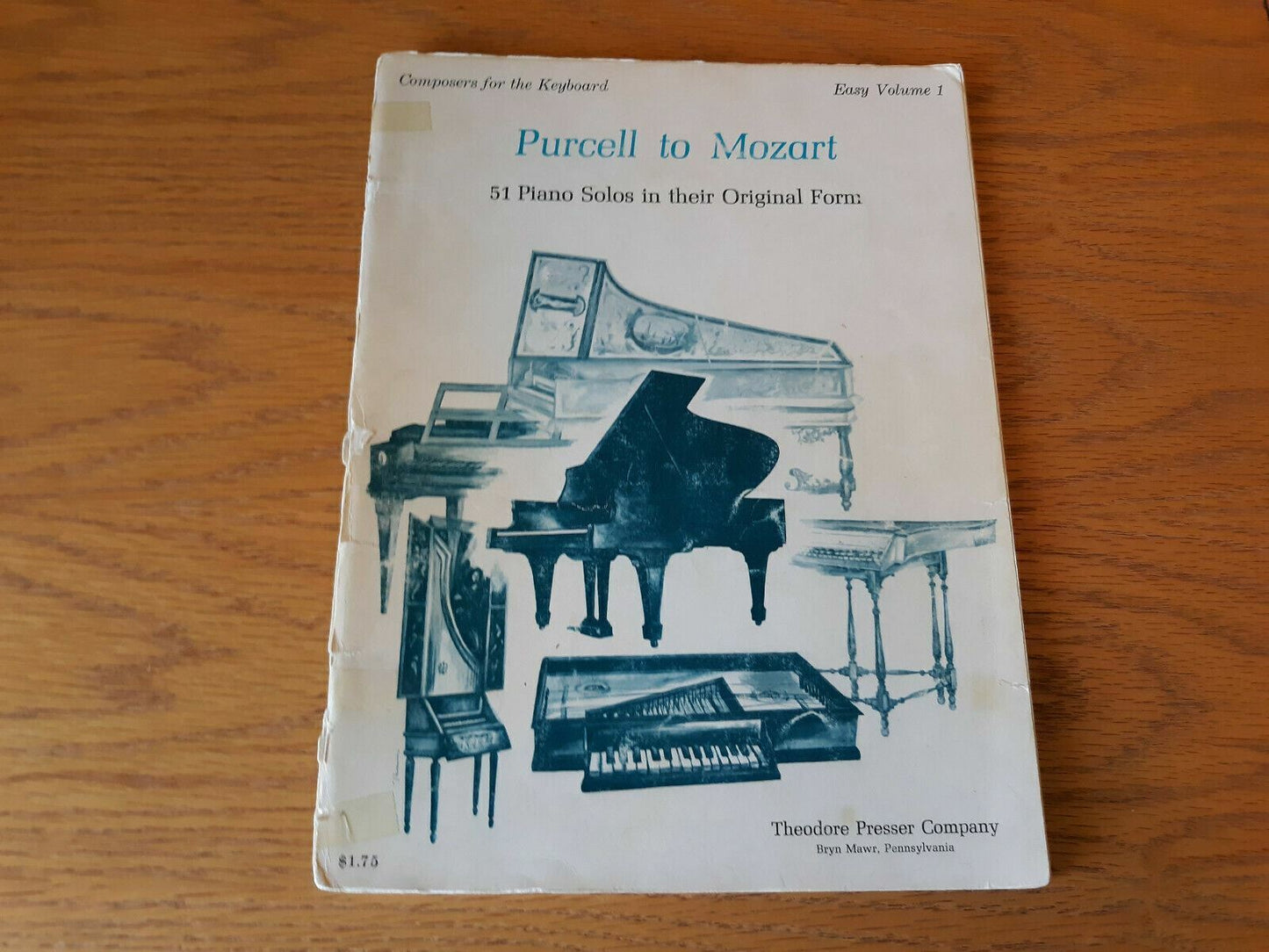 Vol. 1 Purcell to Mozart 51 Easy Piano Solos 1969 Theodore Presser Company