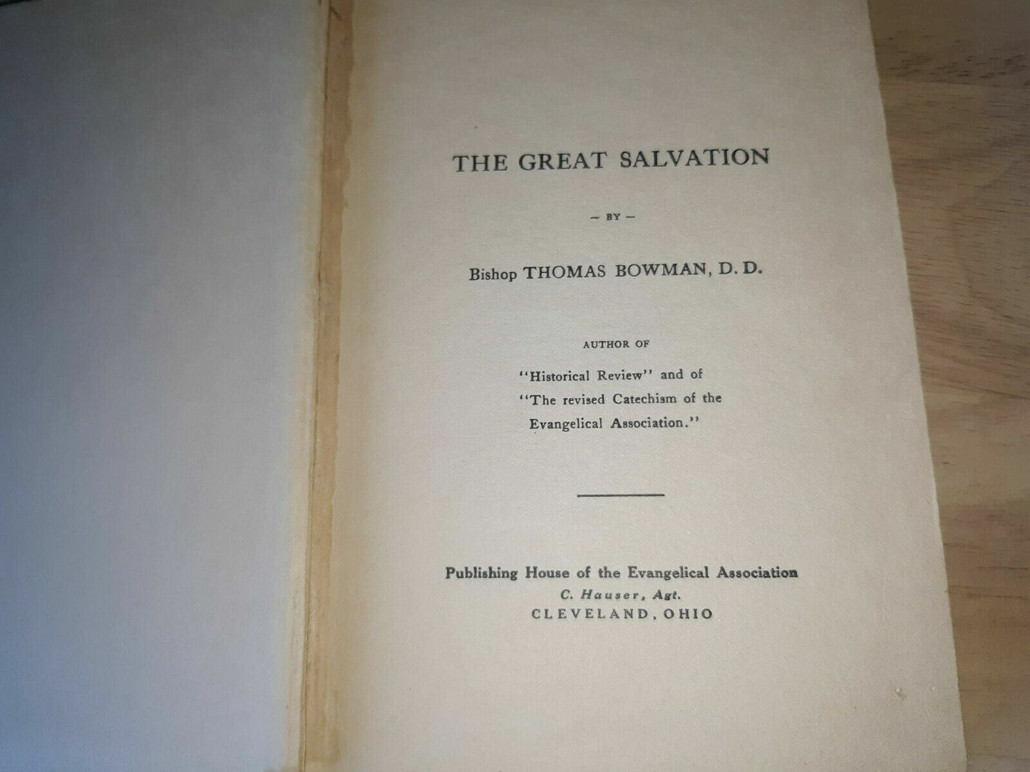 The Great Salvation By Bishop Thomas Bowman 1909