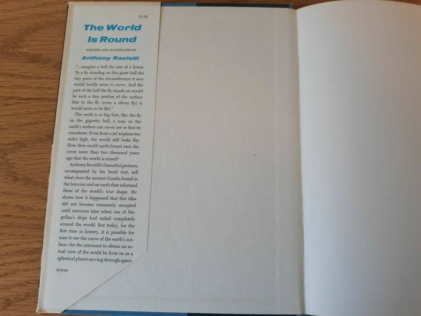 The World is Round by Anthony Ravielli 1967 Hardcover Dust Jacket