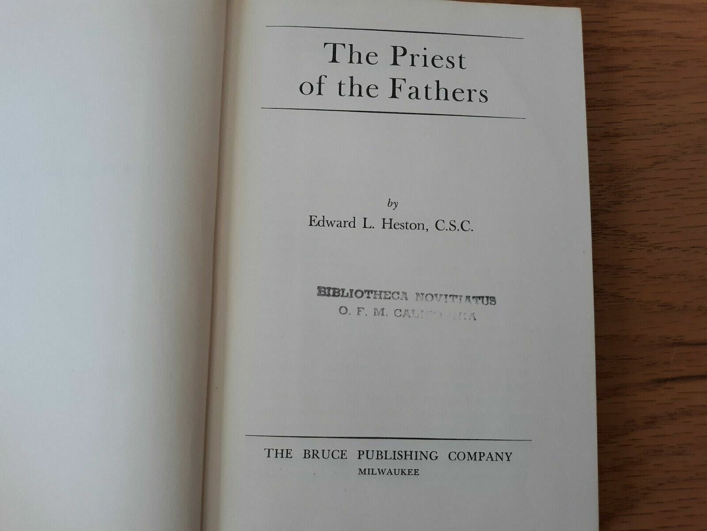 The Priest of the Fathers by Edward Heston 1948