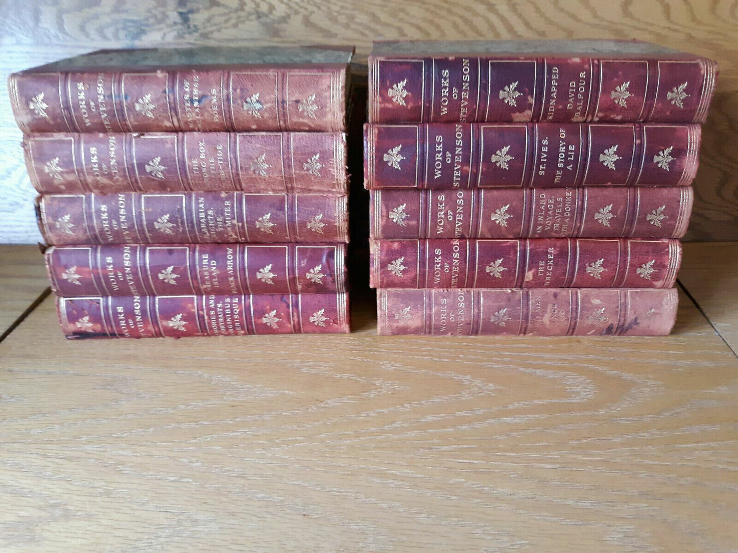 The Works of Robert Louis Stevenson 10 Volumes Hardcover Thistle? Edition