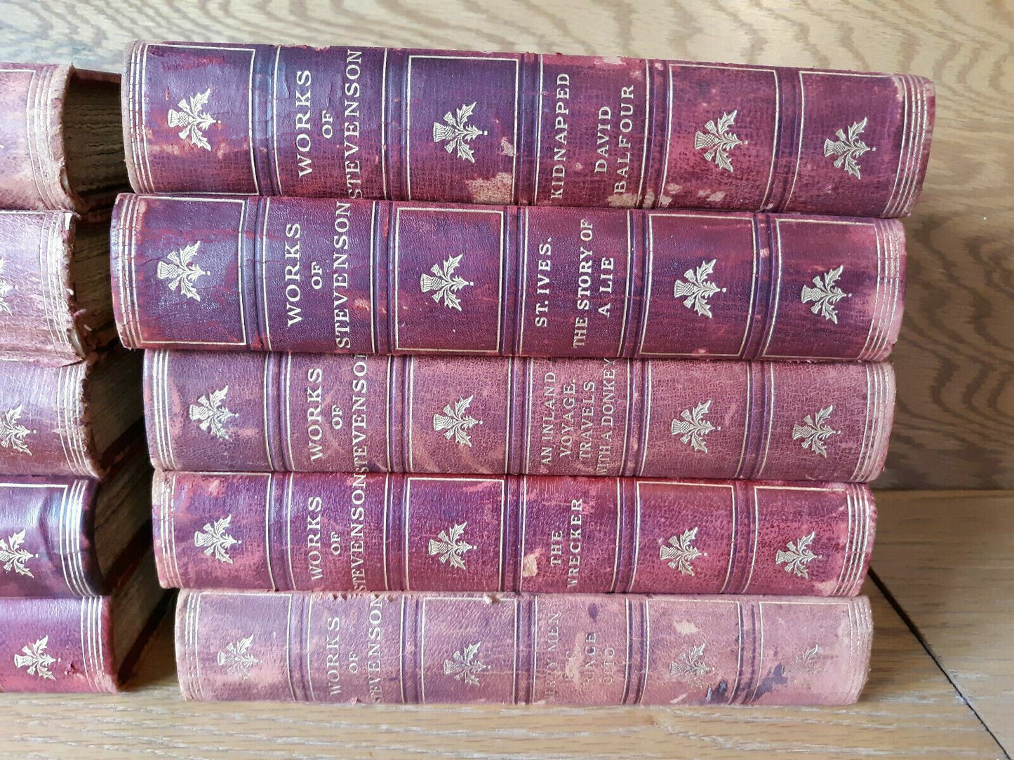 The Works of Robert Louis Stevenson 10 Volumes Hardcover Thistle? Edition