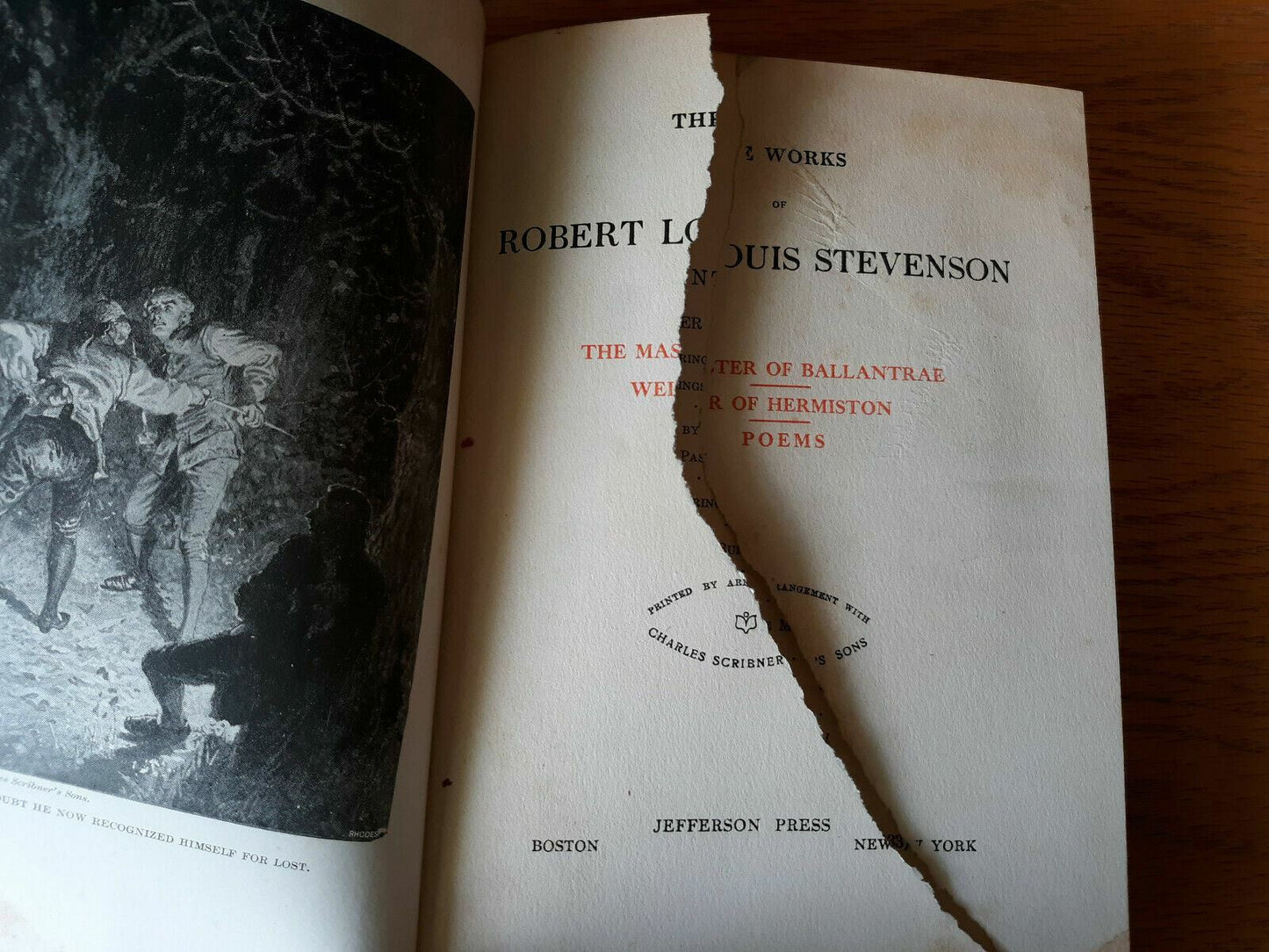 The Works of Robert Louis Stevenson 10 Volumes Hardcover Thistle? Edition