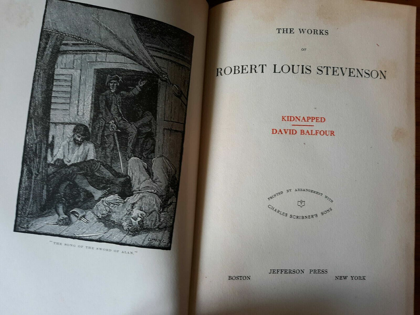 The Works of Robert Louis Stevenson 10 Volumes Hardcover Thistle? Edition