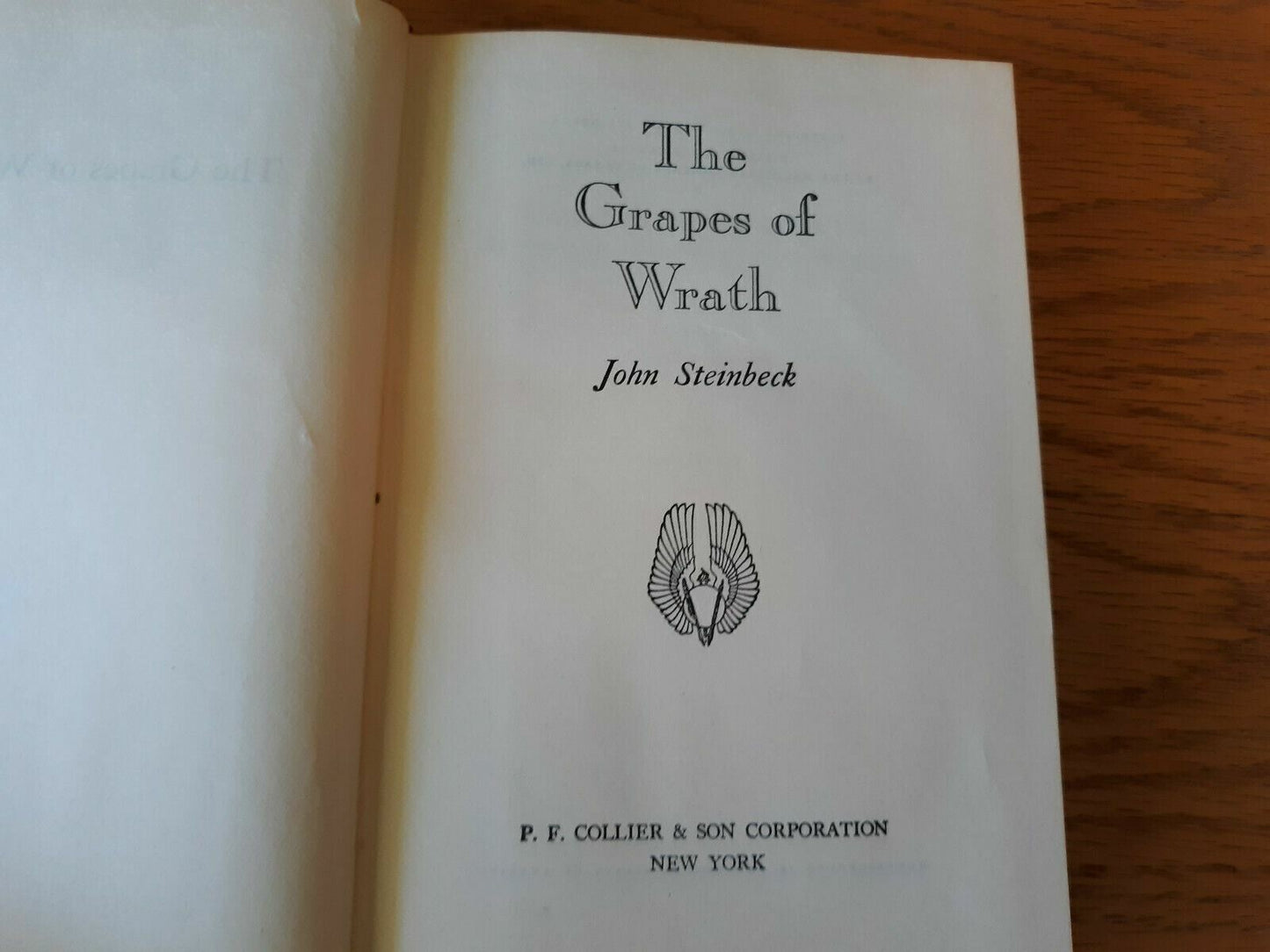 The Grapes of Wrath by John Steinbeck 1939