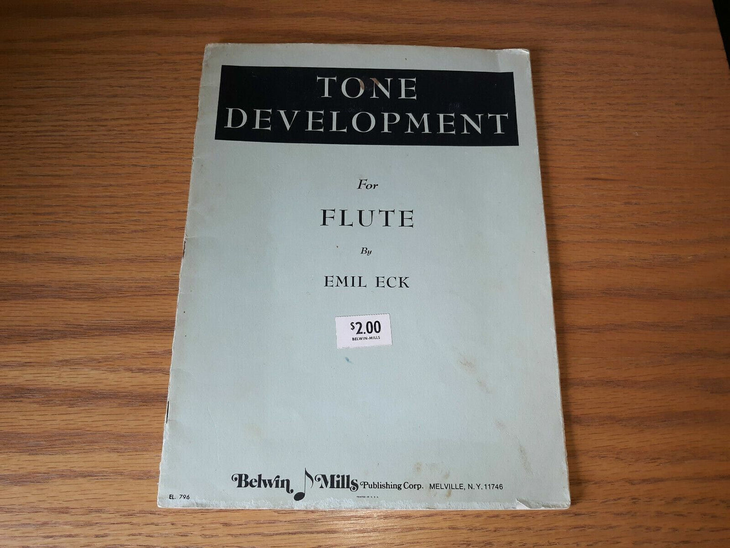 Tone Development for Flute by Eck, Emil 1955