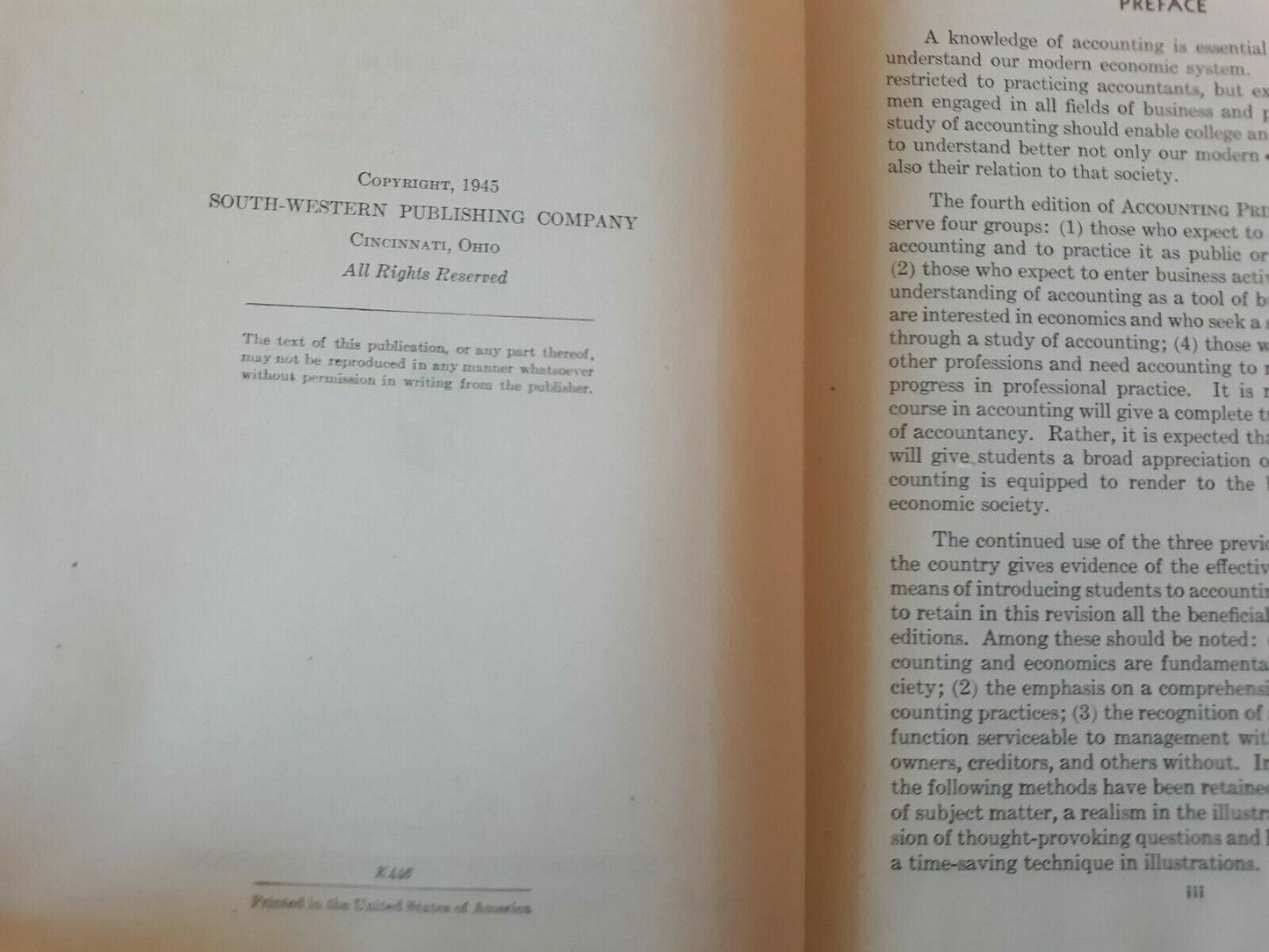 Accounting Principles Fourth Edition 1945 by Howard Noble Hardcover (4th Ed)