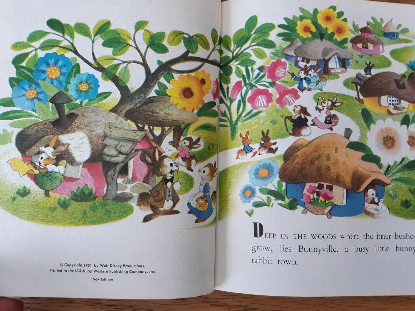 Walt Disney’s Bunny Book 1969 Little Golden Book D111 Edition