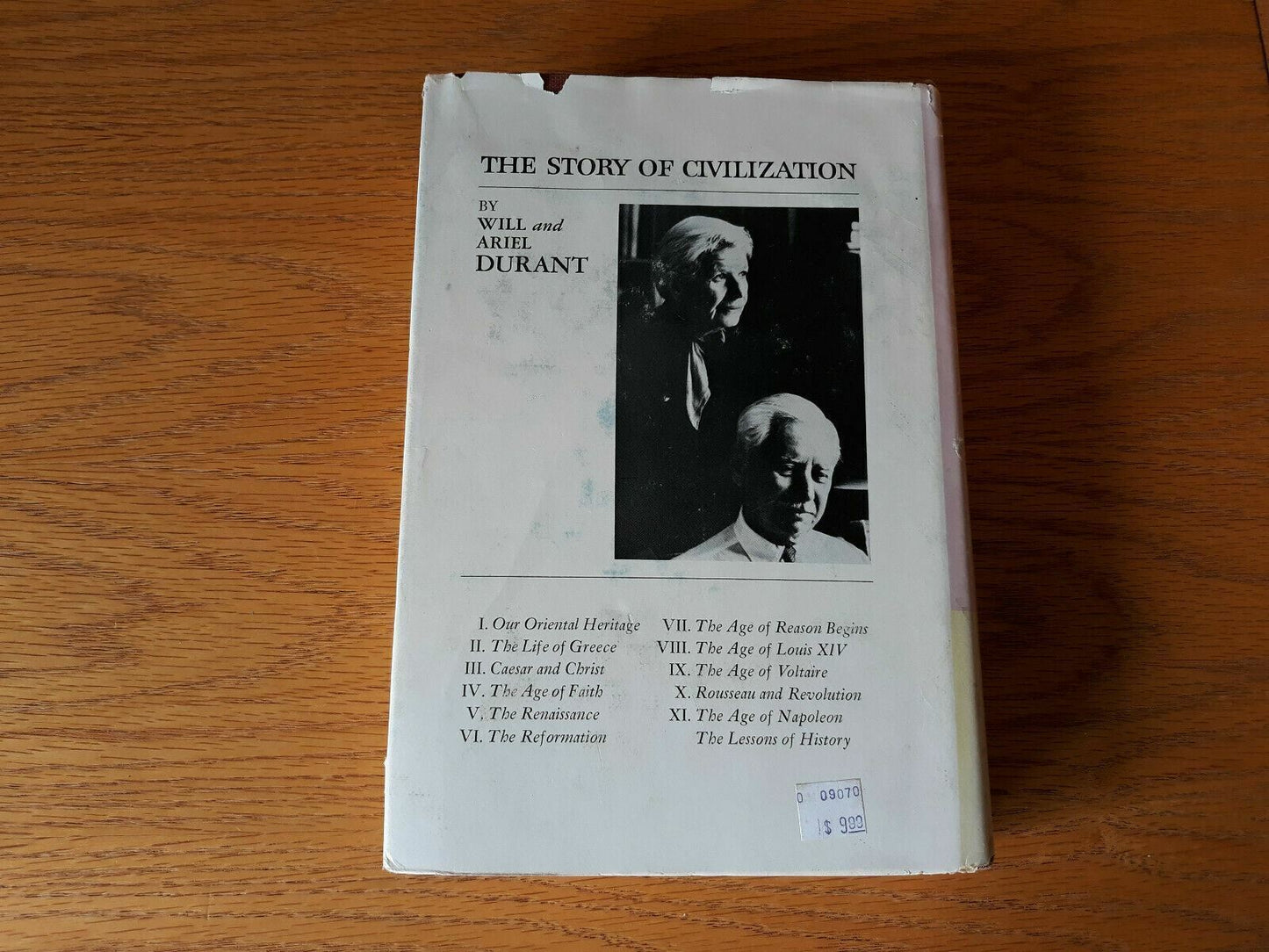 The Story Of Civilization VII Age of Reason Will & Ariel Durant 1961 7th Print B