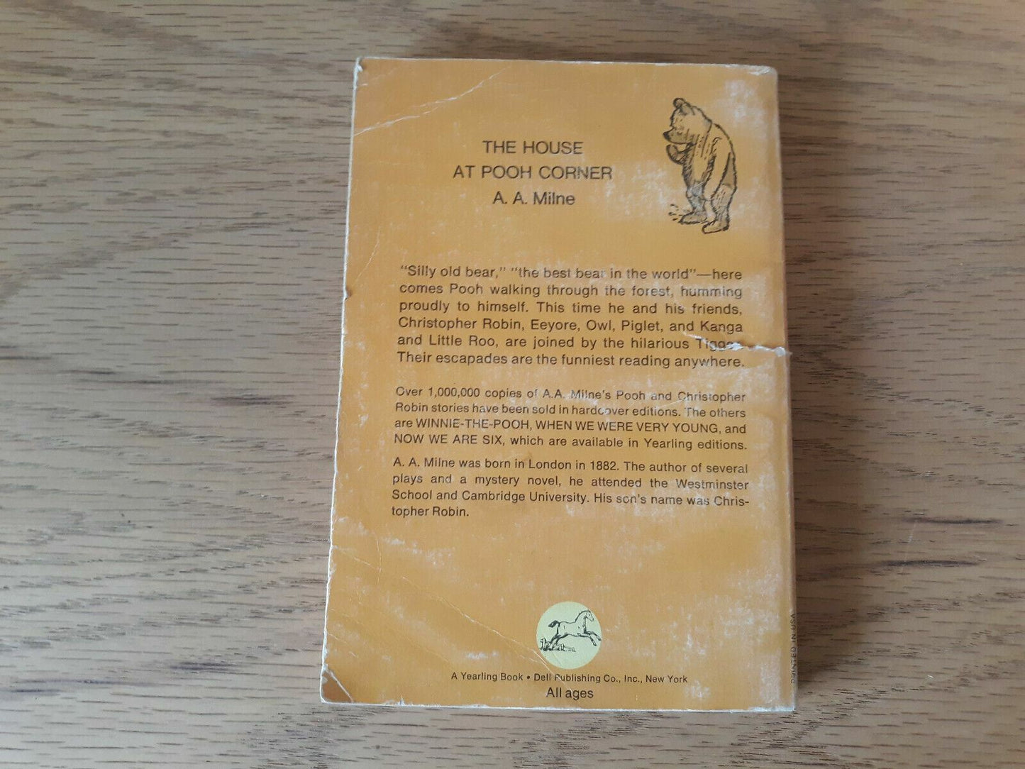 The House at Pooh Corner by A. A. Milne 1971 Dell Yearling Book PB